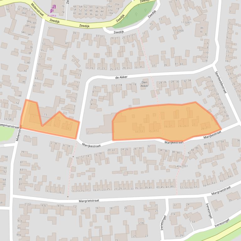 Kaart van postcodegebied 7481GC.
