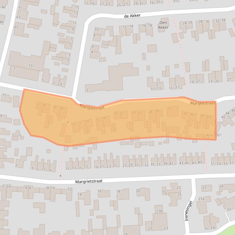 Kaart van postcodegebied 7481GD.