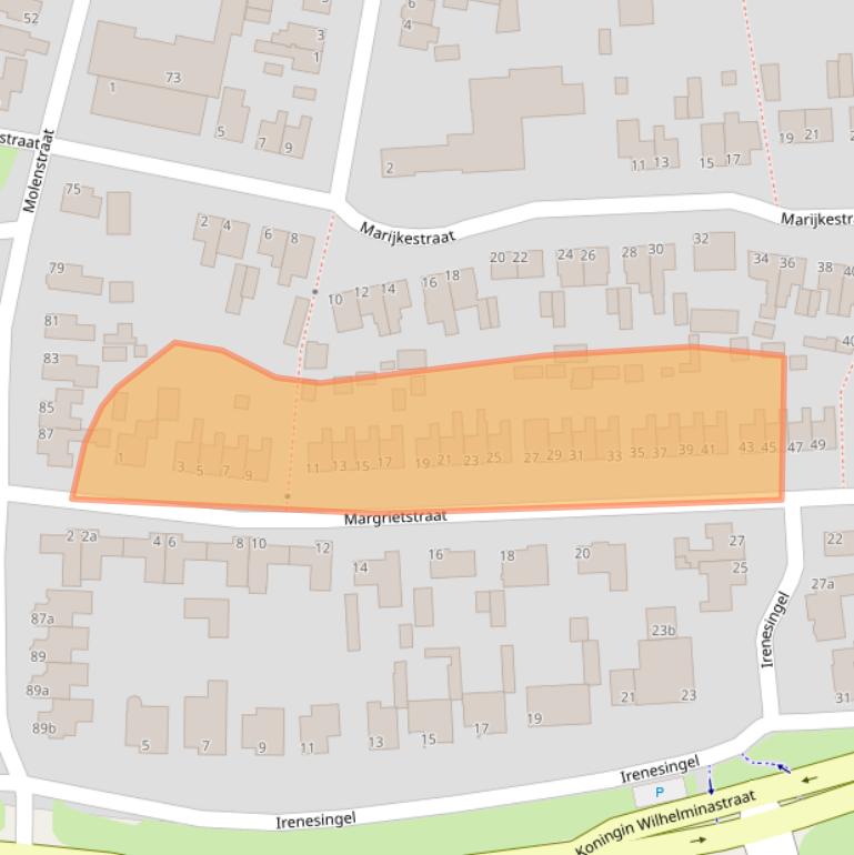 Kaart van postcodegebied 7481GG.