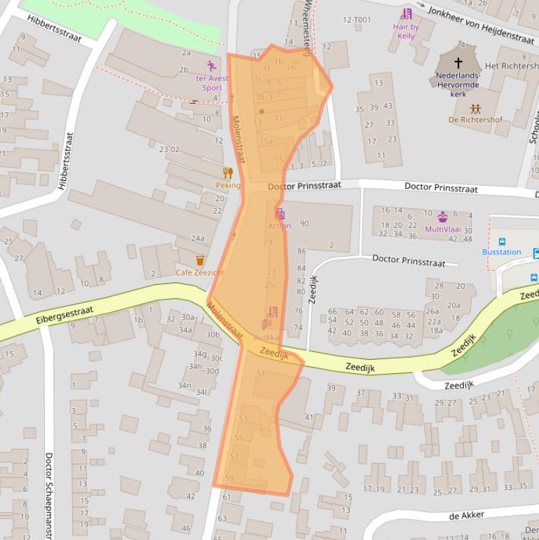 Kaart van postcodegebied 7481GK.