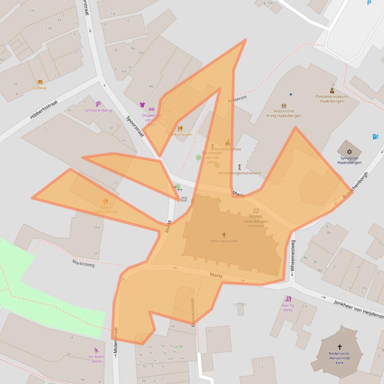 Kaart van postcodegebied 7481HS.