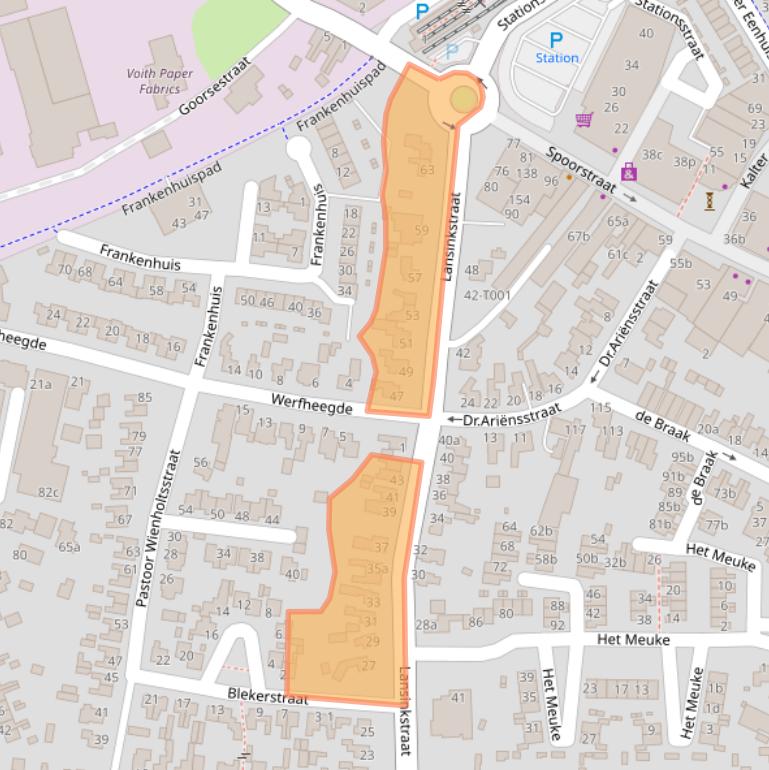 Kaart van postcodegebied 7481JN.