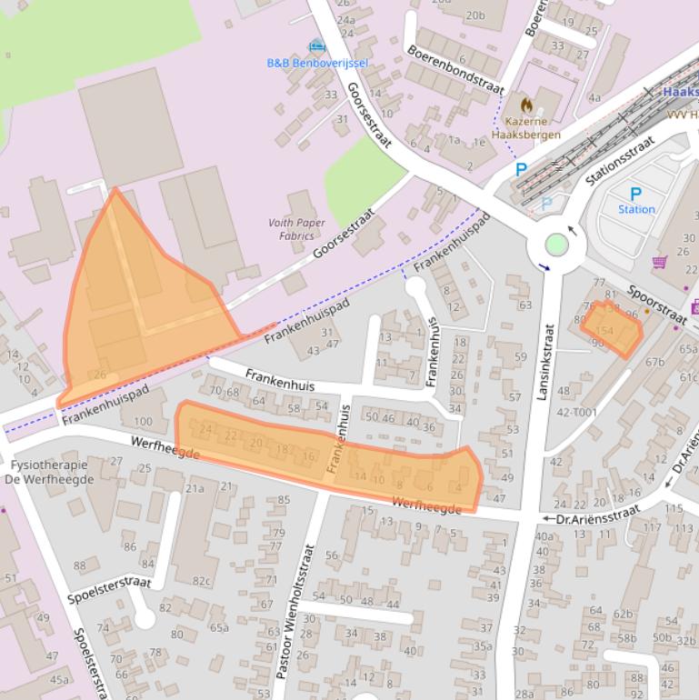 Kaart van postcodegebied 7481JS.