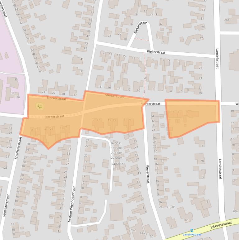 Kaart van postcodegebied 7481JV.