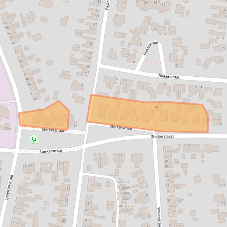 Kaart van postcodegebied 7481JW.