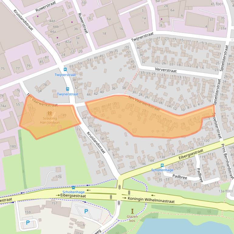 Kaart van postcodegebied 7481KR.