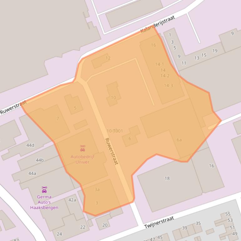Kaart van postcodegebied 7481KV.