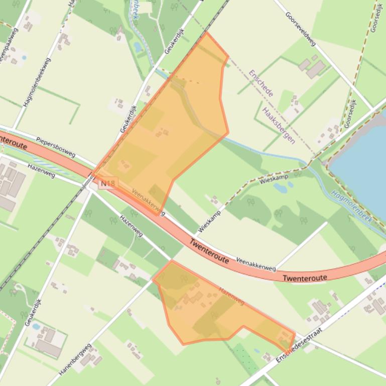 Kaart van postcodegebied 7481PC.