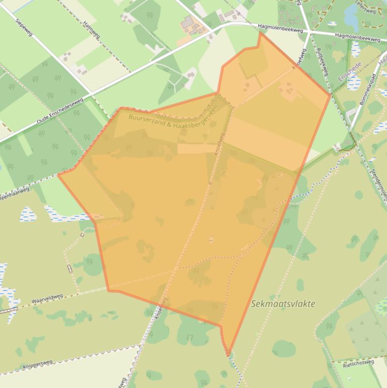 Kaart van postcodegebied 7481PM.