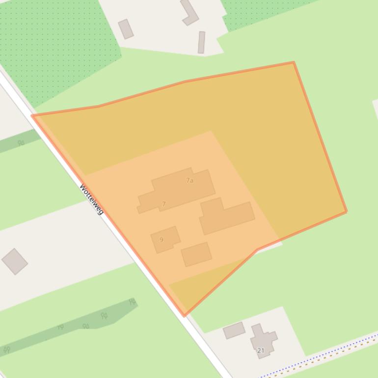 Kaart van postcodegebied 7481PN.