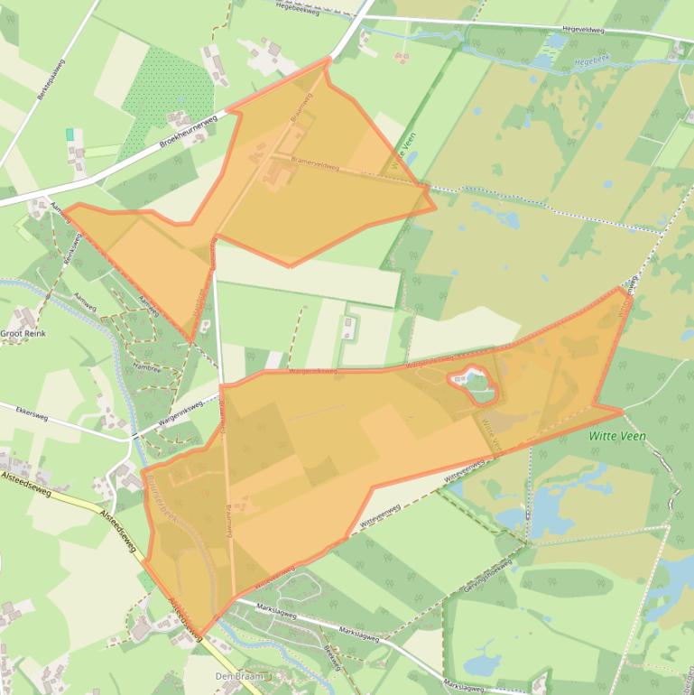Kaart van postcodegebied 7481RB.