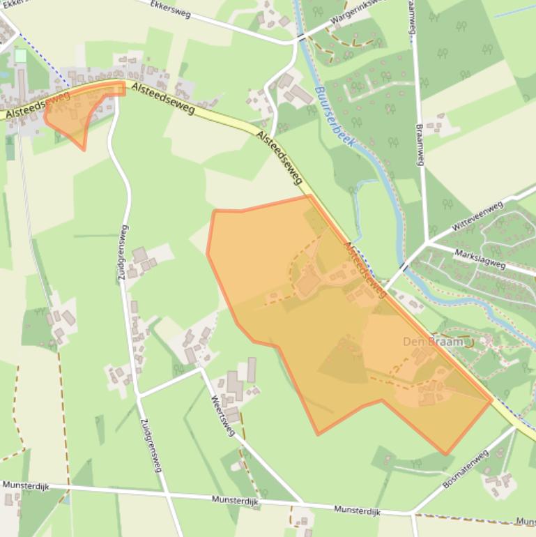 Kaart van postcodegebied 7481RW.