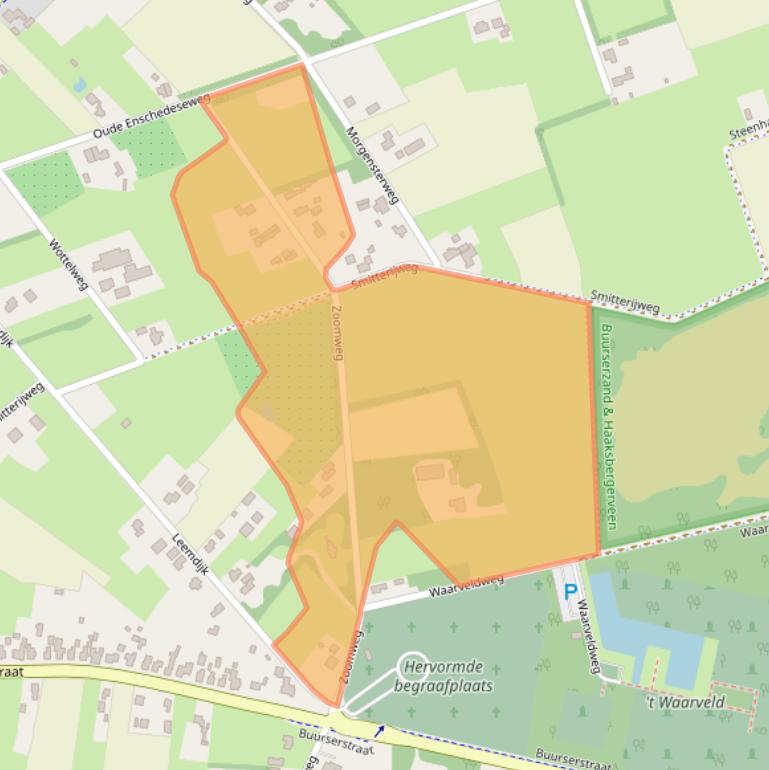 Kaart van postcodegebied 7481TE.