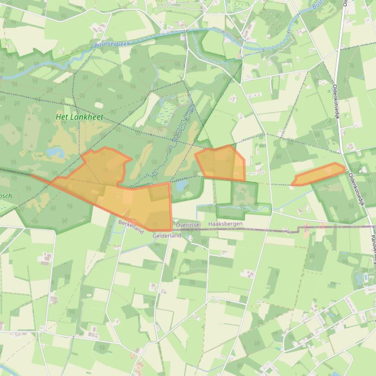 Kaart van postcodegebied 7481VJ.