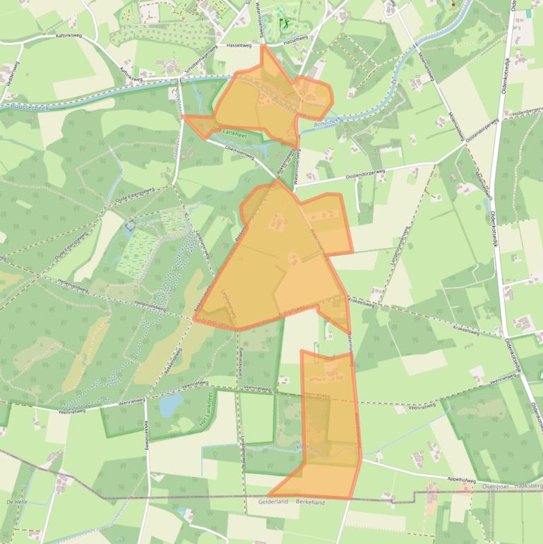 Kaart van postcodegebied 7481VL.