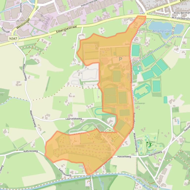 Kaart van postcodegebied 7481VP.