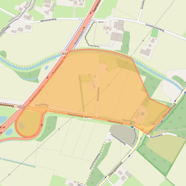 Kaart van postcodegebied 7481VX.