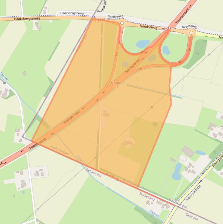 Kaart van postcodegebied 7481WC.