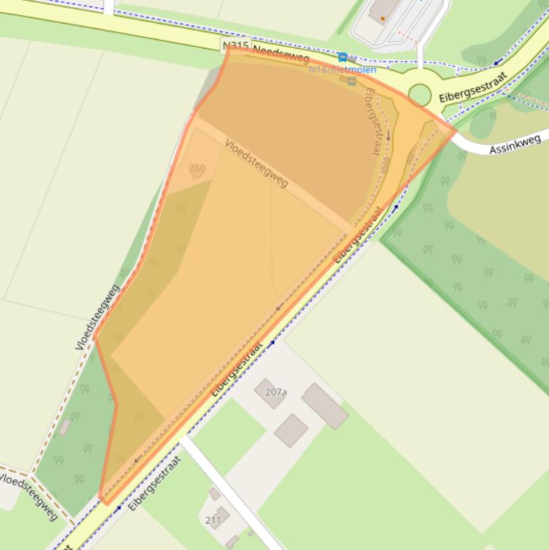 Kaart van postcodegebied 7481WL.