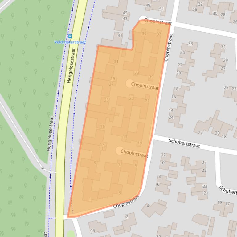 Kaart van postcodegebied 7482AG.