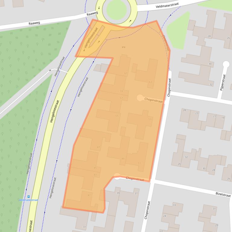 Kaart van postcodegebied 7482AH.