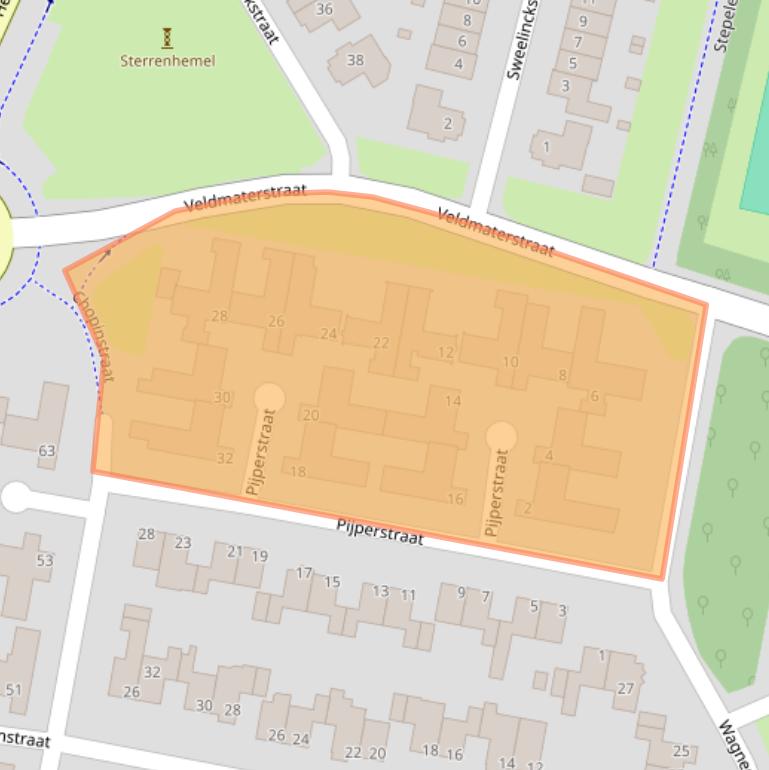 Kaart van postcodegebied 7482AL.