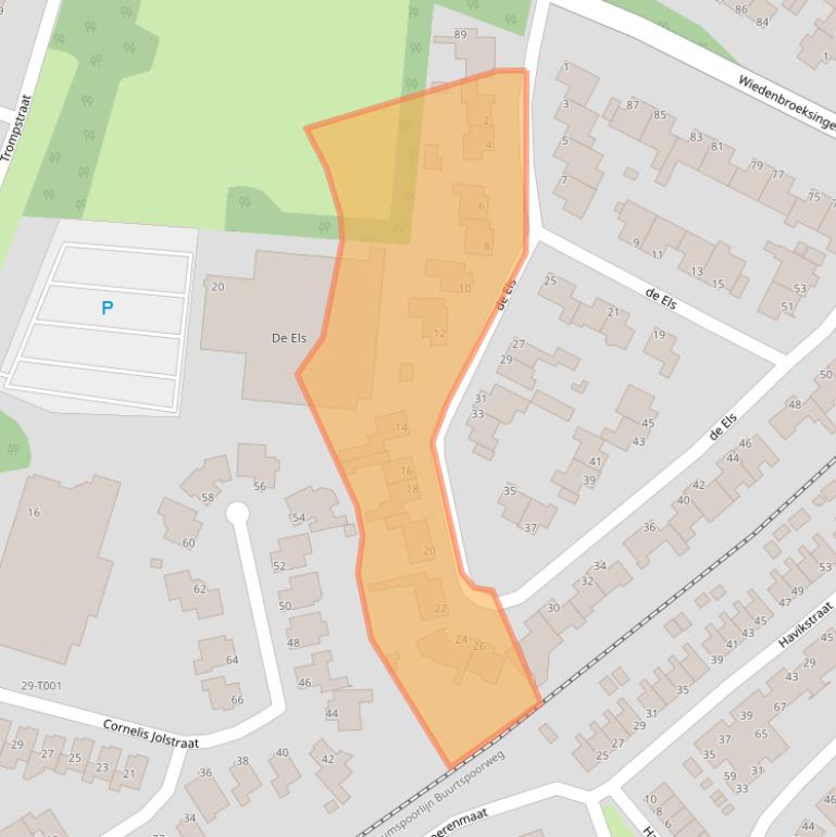 Kaart van postcodegebied 7482BB.