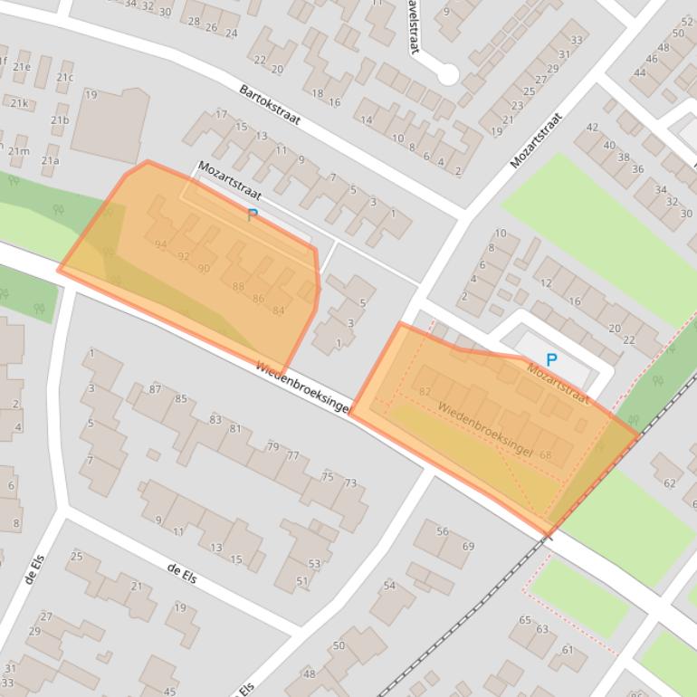Kaart van postcodegebied 7482BD.