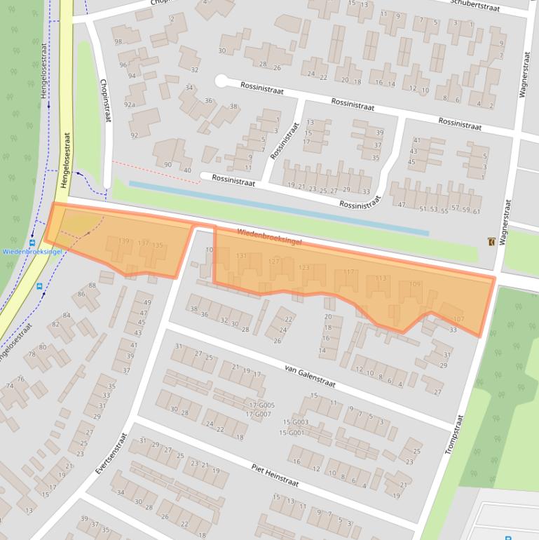 Kaart van postcodegebied 7482BG.