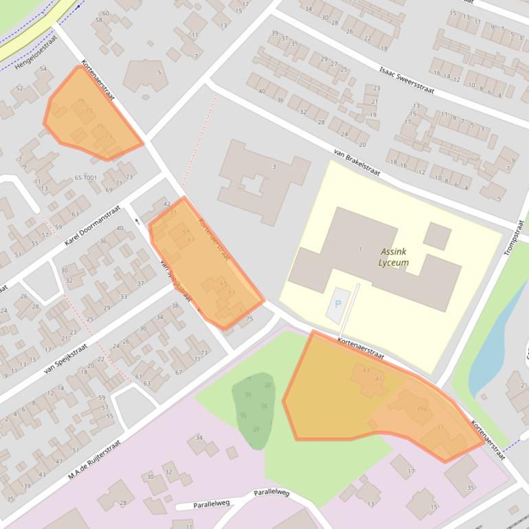 Kaart van postcodegebied 7482BH.