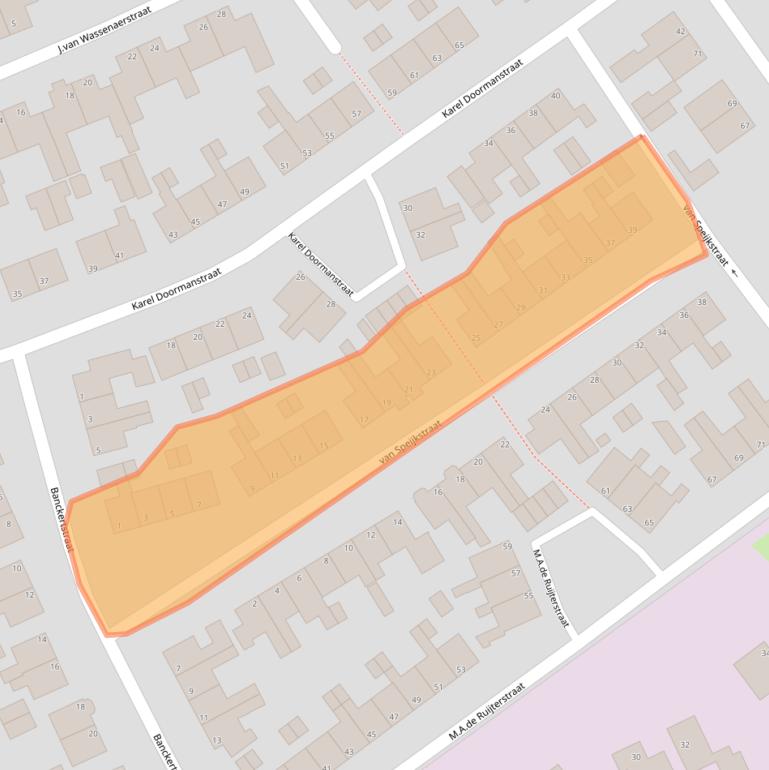 Kaart van postcodegebied 7482BM.