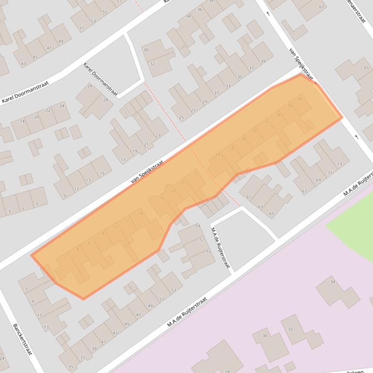 Kaart van postcodegebied 7482BN.