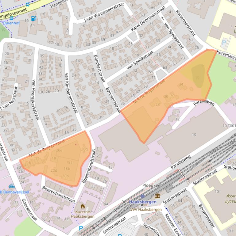 Kaart van postcodegebied 7482BZ.