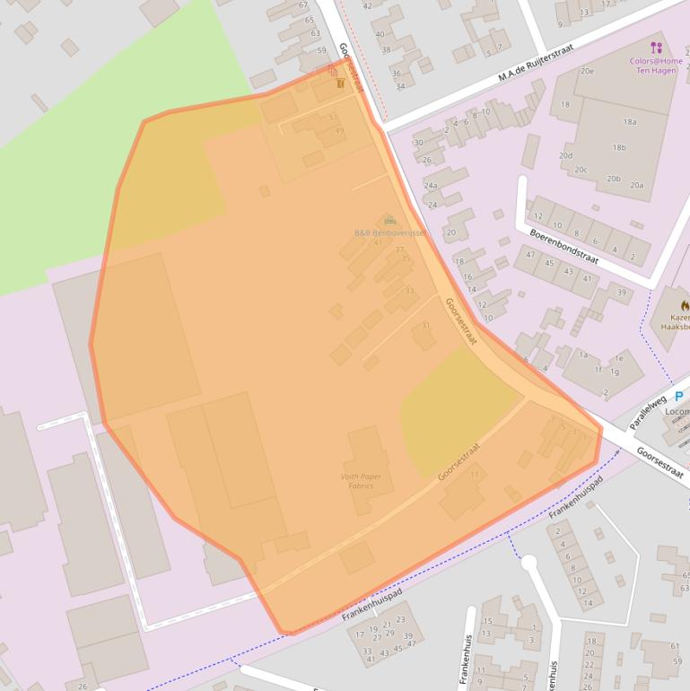 Kaart van postcodegebied 7482CB.