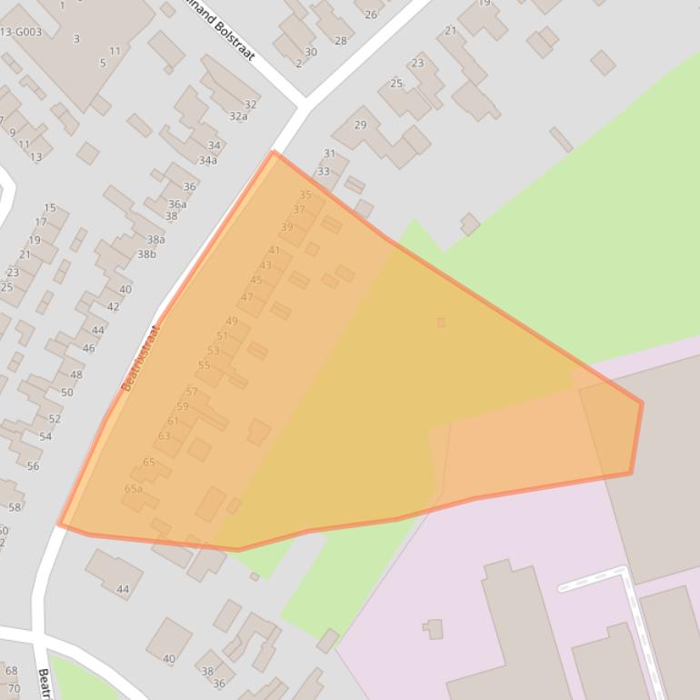 Kaart van postcodegebied 7482CT.