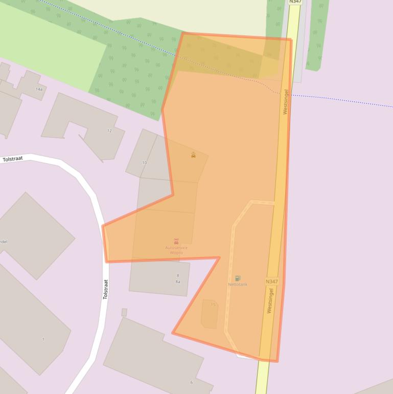 Kaart van postcodegebied 7482DD.