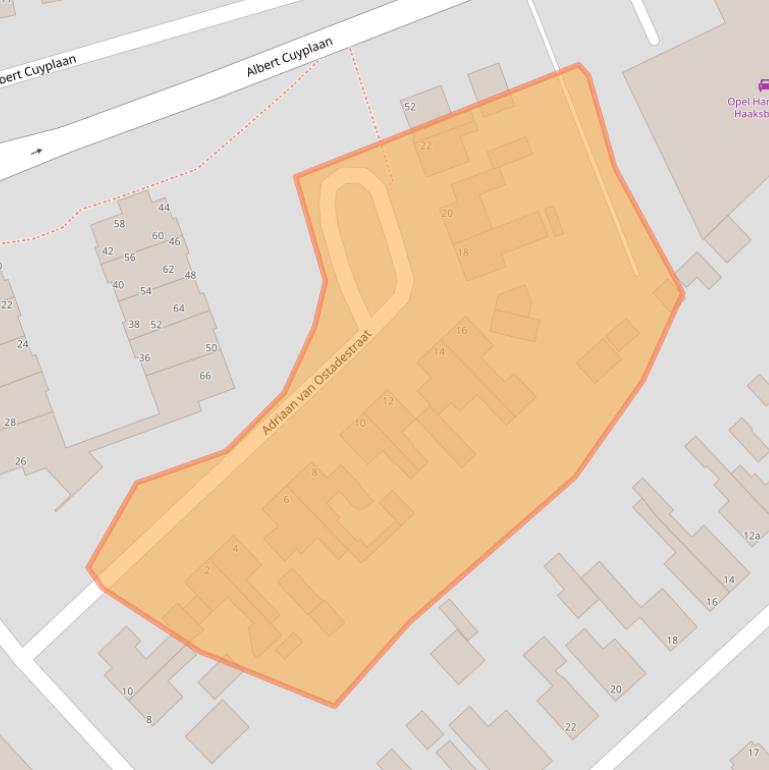 Kaart van postcodegebied 7482EA.