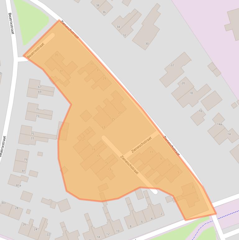 Kaart van postcodegebied 7482EP.