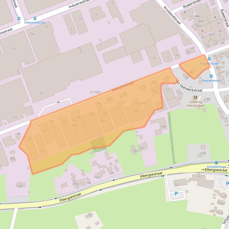 Kaart van postcodegebied 7482EX.