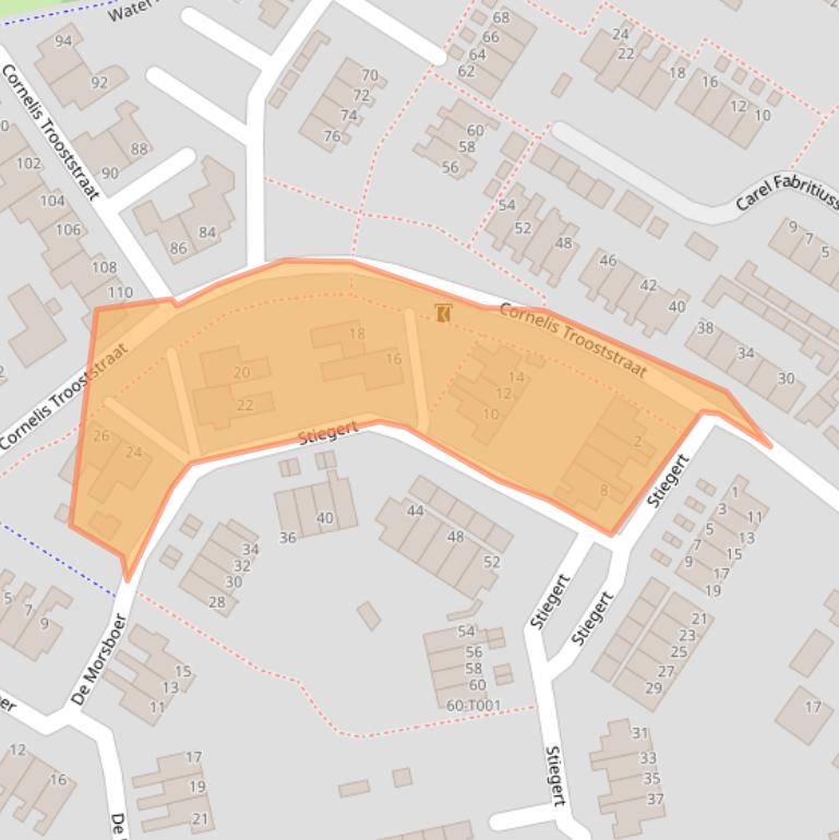 Kaart van postcodegebied 7482GC.