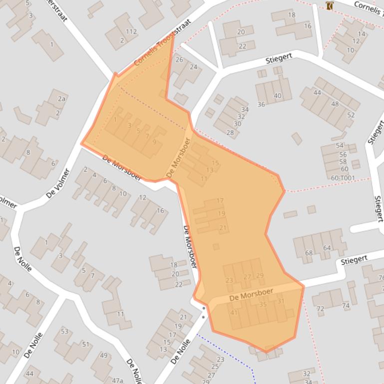 Kaart van postcodegebied 7482GN.