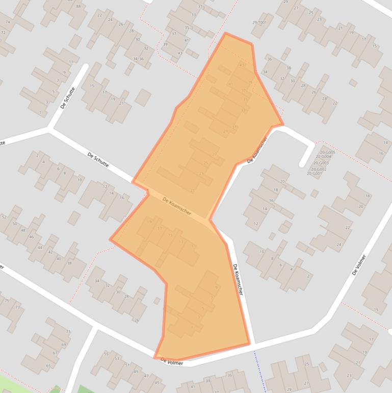 Kaart van postcodegebied 7482HK.