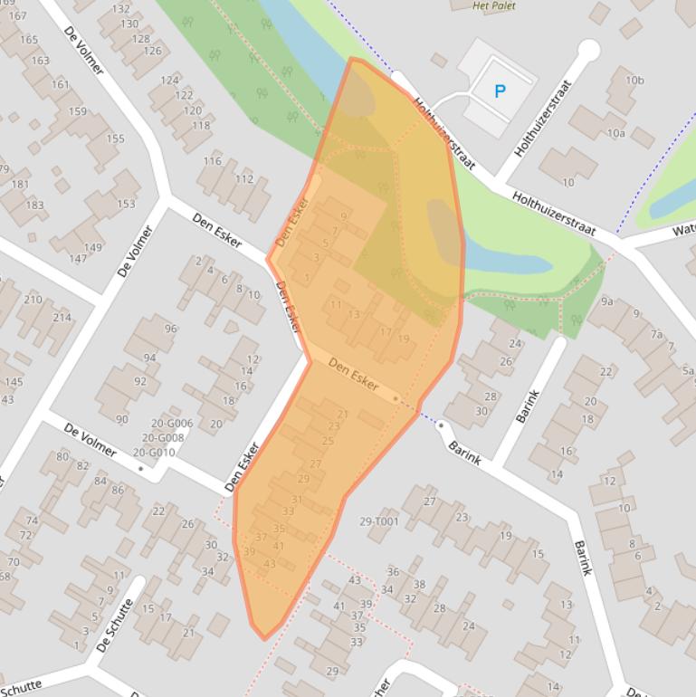 Kaart van postcodegebied 7482HP.