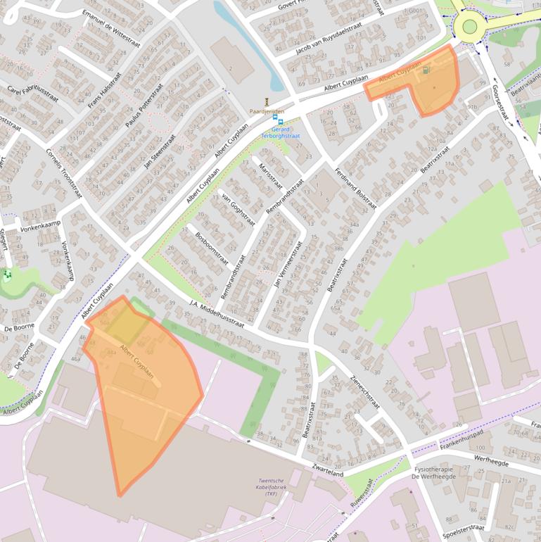 Kaart van postcodegebied 7482JB.