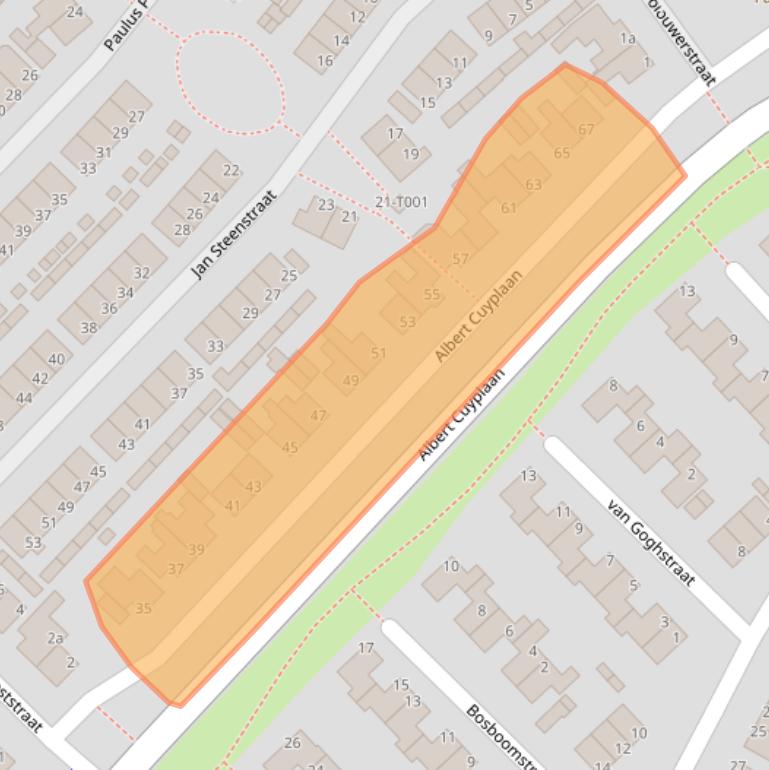 Kaart van postcodegebied 7482JC.