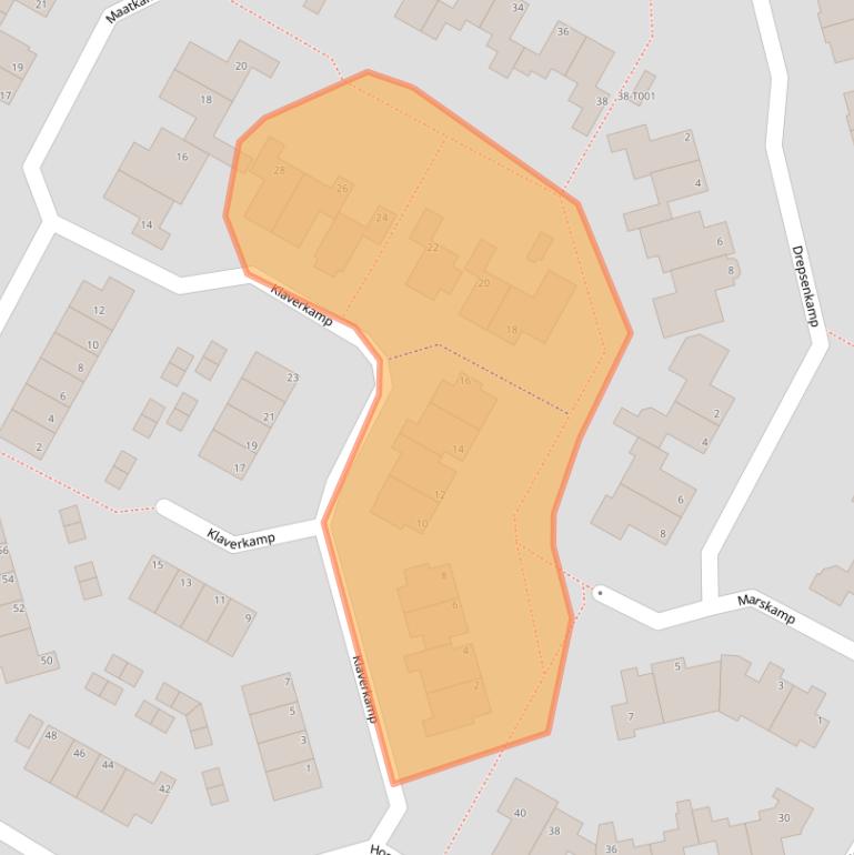 Kaart van postcodegebied 7482KG.