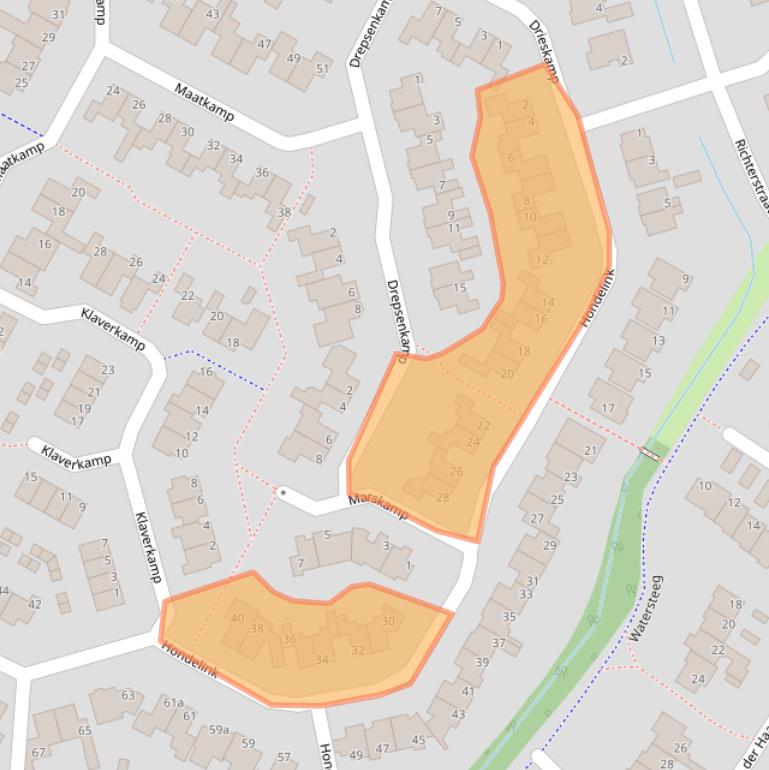 Kaart van postcodegebied 7482KM.