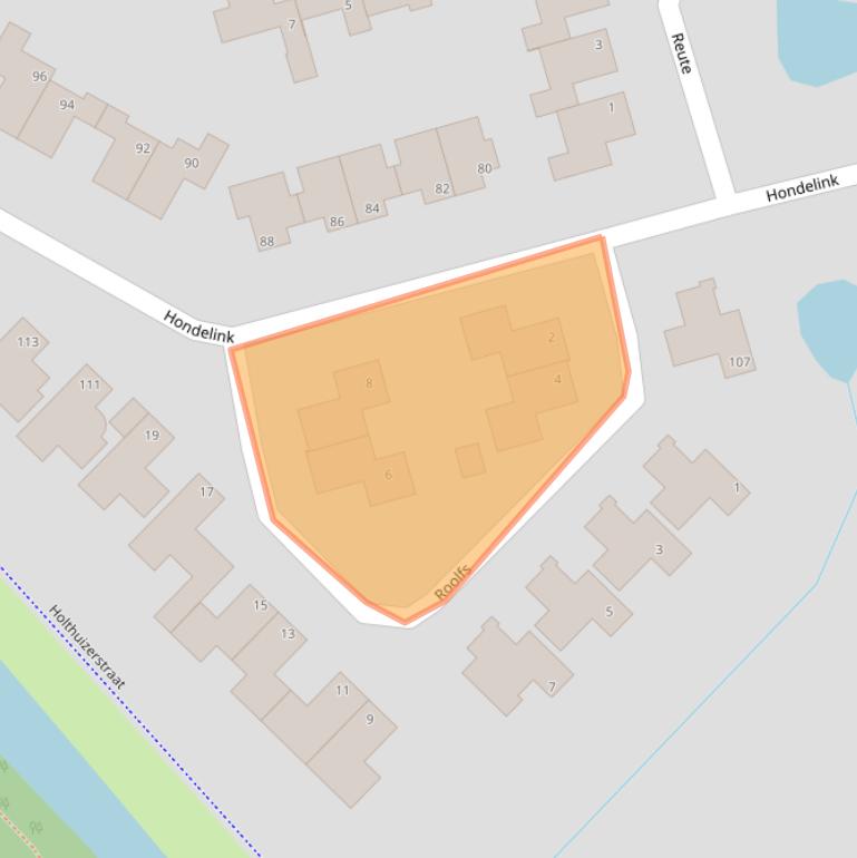 Kaart van postcodegebied 7482LH.