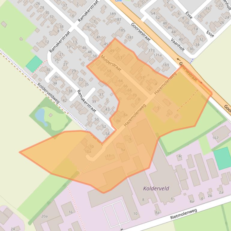 Kaart van postcodegebied 7482NG.