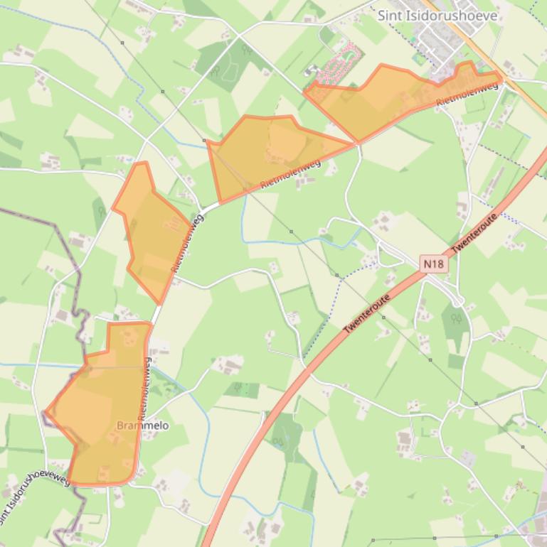 Kaart van postcodegebied 7482NX.